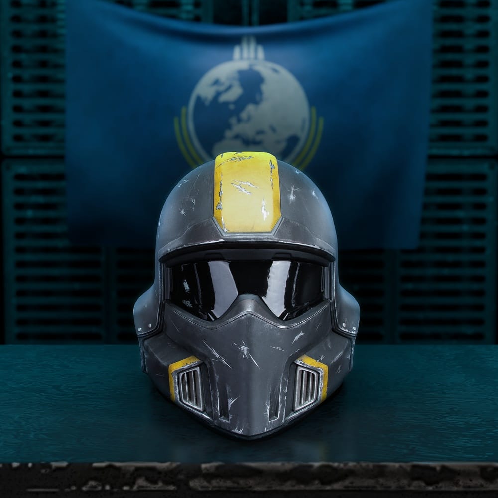 Helldivers 2 B01 Tatical Helmet BAttle Damaged Scale Replica