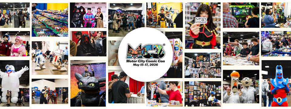 Motor City Comic Con May 2026 banner