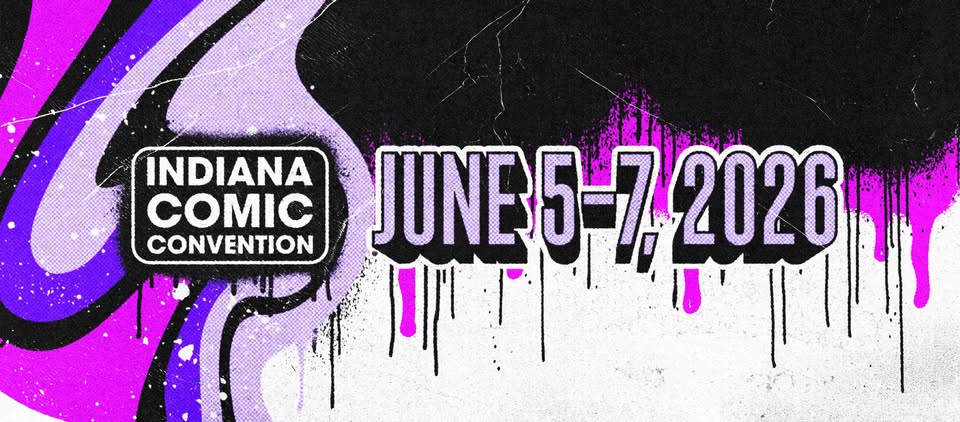Indiana Comic Con 2026 banner