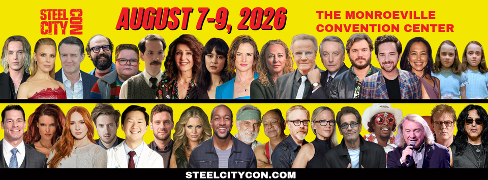 Steel City Con August 2026 banner