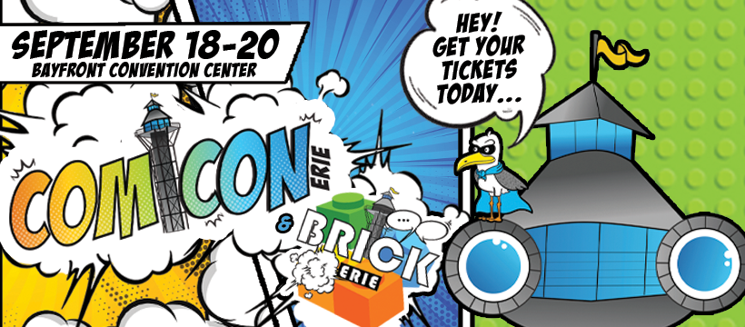 ComiCon Erie 2026 banner